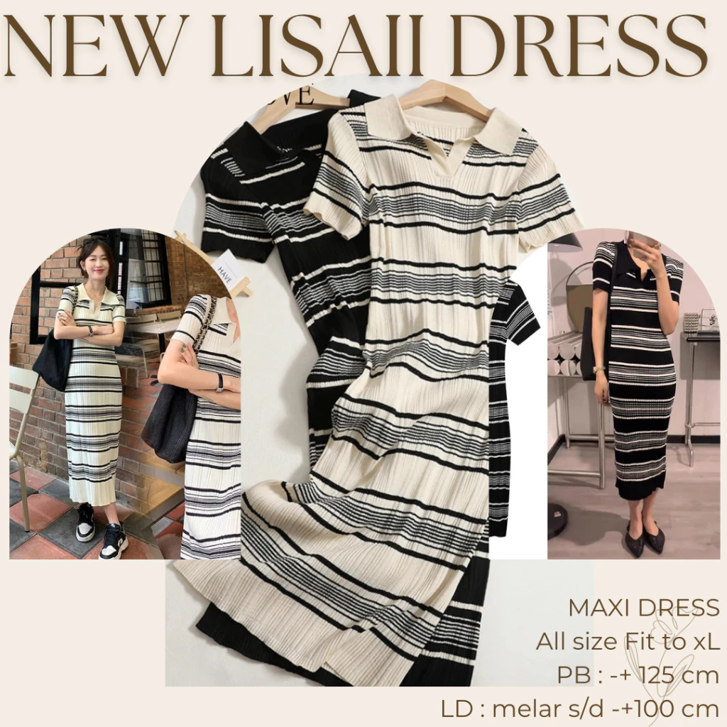 Midi Dress Rajut Lisaii